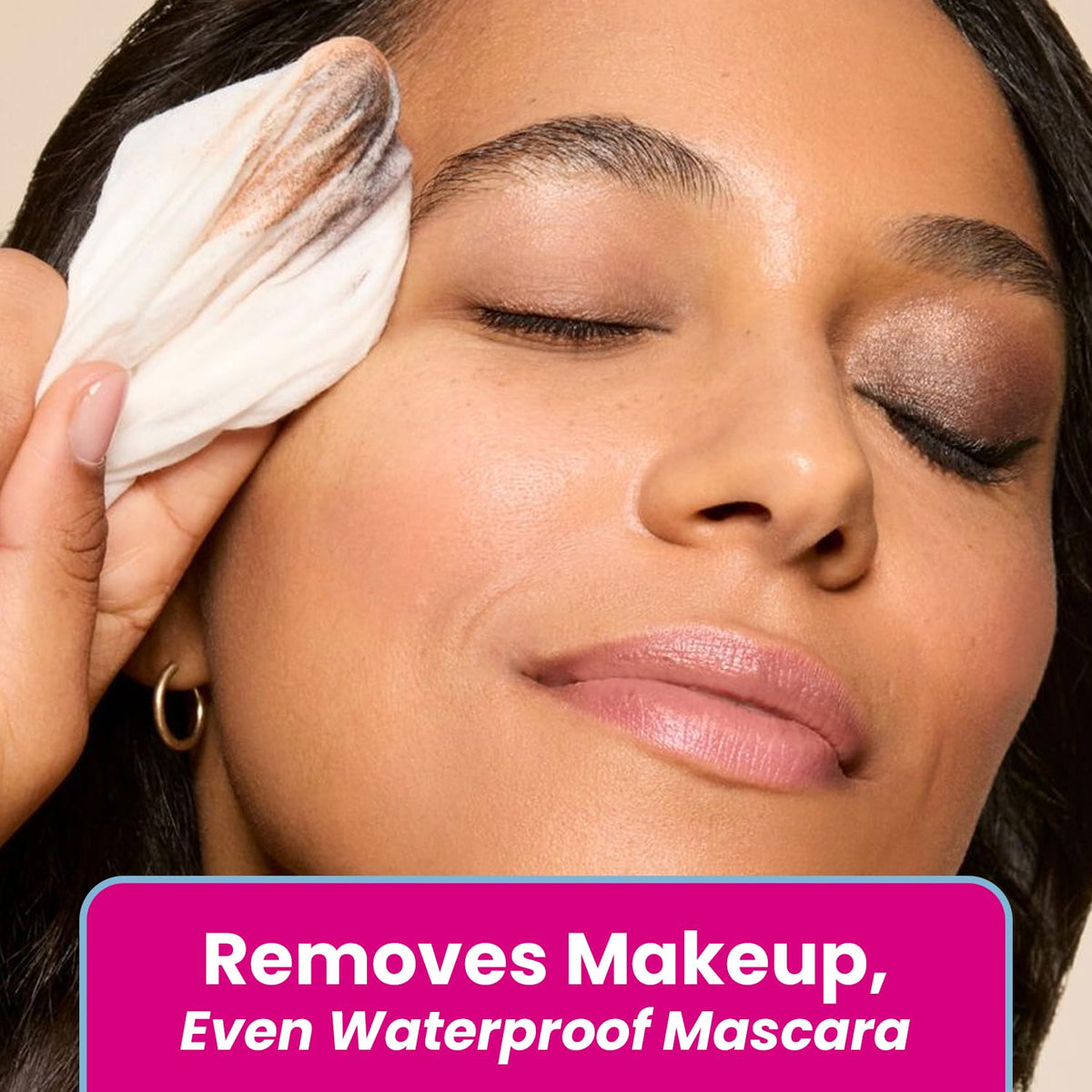 Berkley Jensen Wipes used on the face to remove waterproof mascara.