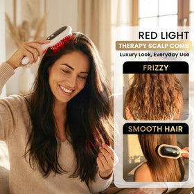 BERNOVAS sonic vibration technology demonstrated during a comfortable scalp session.
