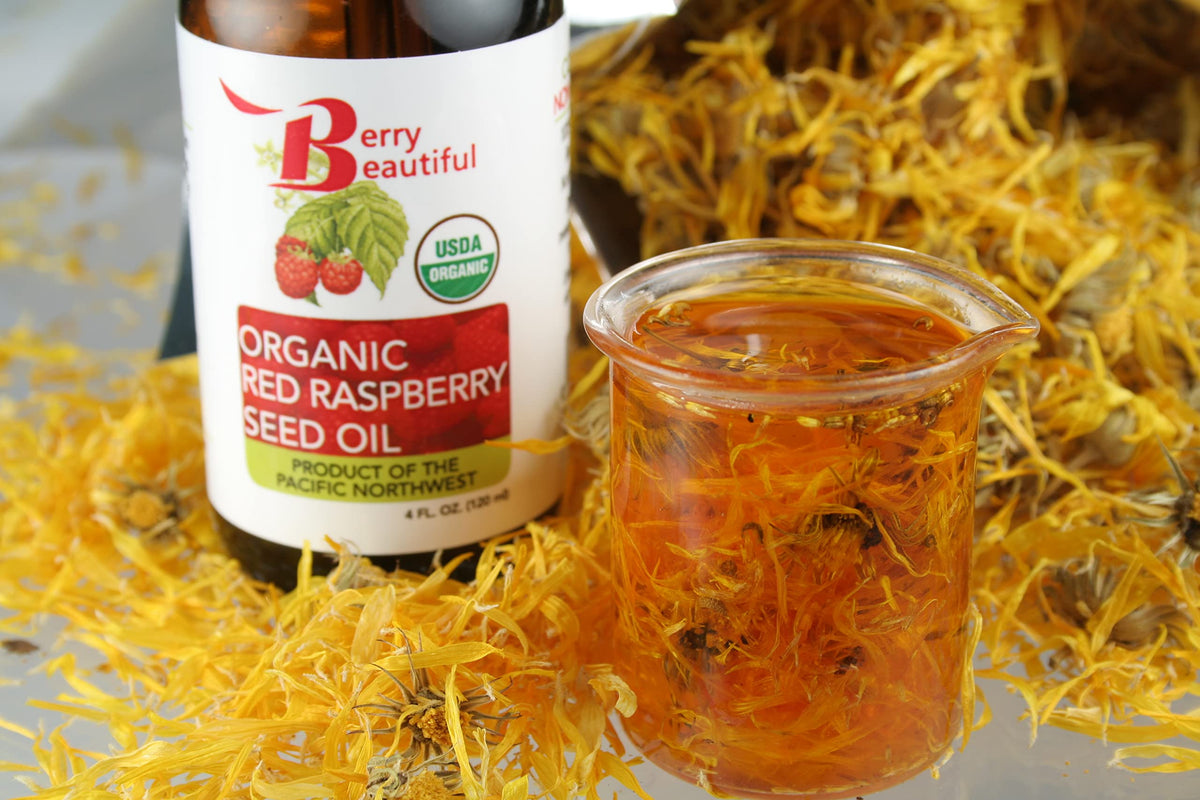 Nutrition-rich polyphenols in Berry Beautiful red raspberry seed oil ingredients