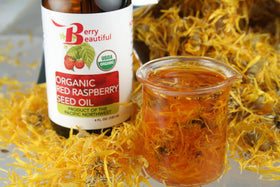 Nutrition-rich polyphenols in Berry Beautiful red raspberry seed oil ingredients