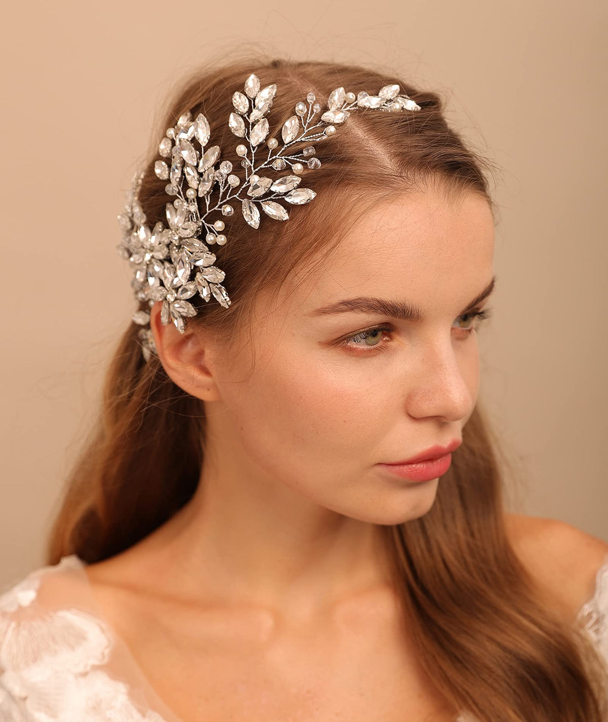 BERYUAN handmade hair accessory closeup emphasizes delicate artistry.