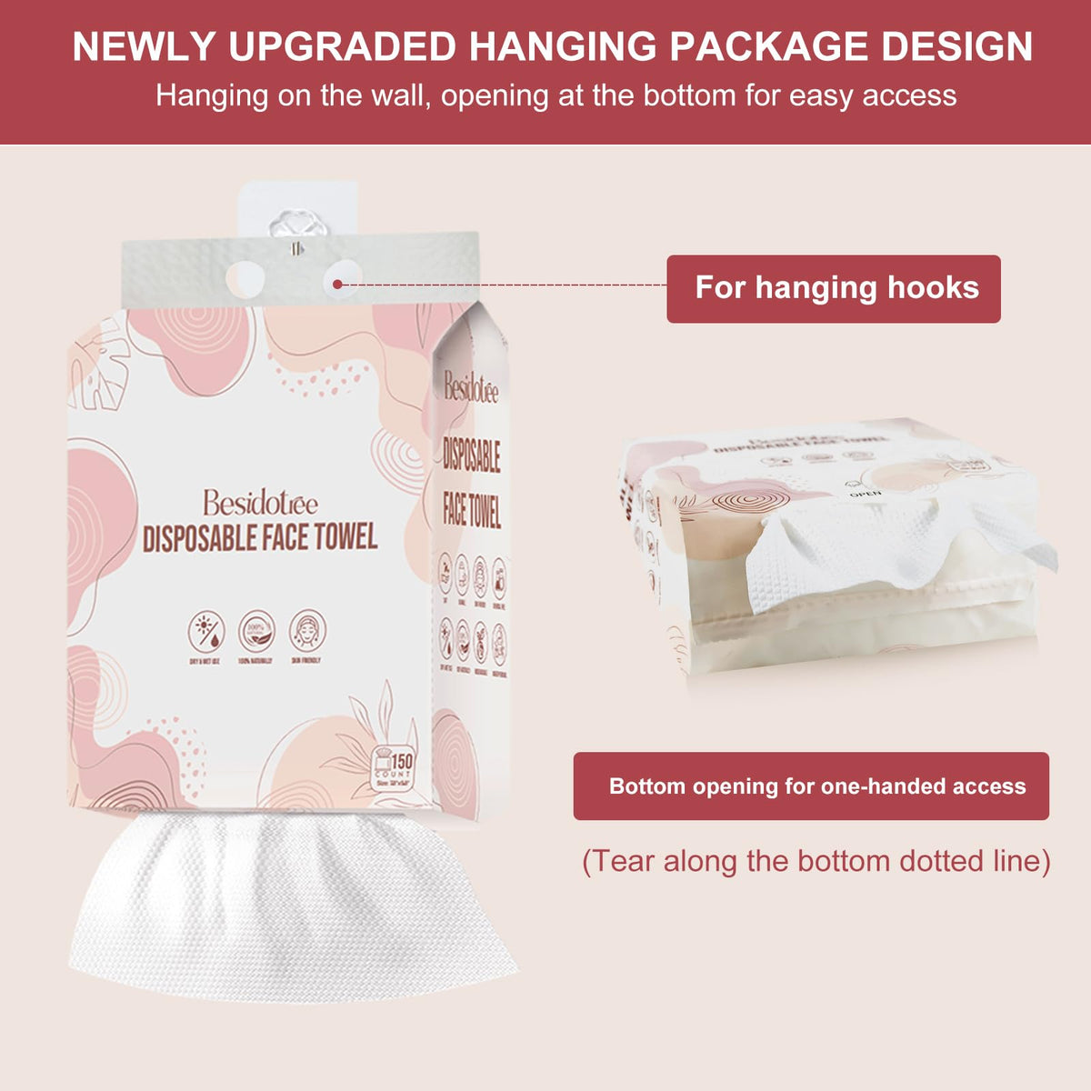 Versatile BESIDOTREE towels used for cleaning sinks and counters
