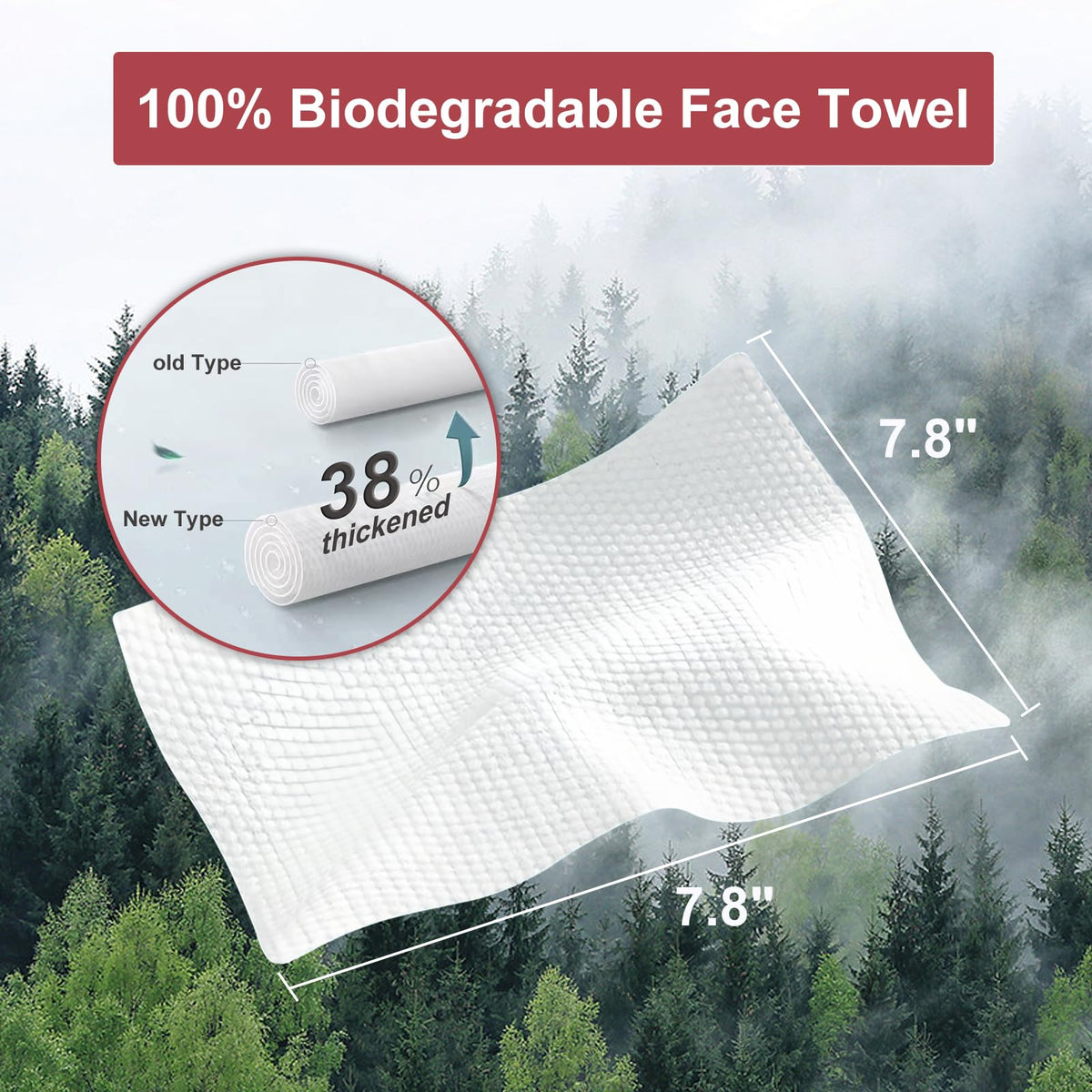 Packaged BESIDOTREE disposable towels stored neatly for space saving