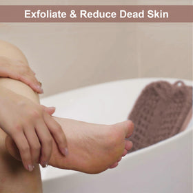 BESKAR exfoliating bristles remove dry skin for softer feet.