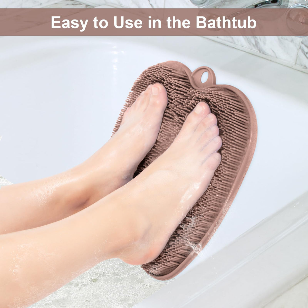 BESKAR foot spa point mat delivers a gentle in-shower foot massage.