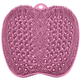 Beskar shower foot scrubber mat with non-slip suction cups for secure footing in wet showers.