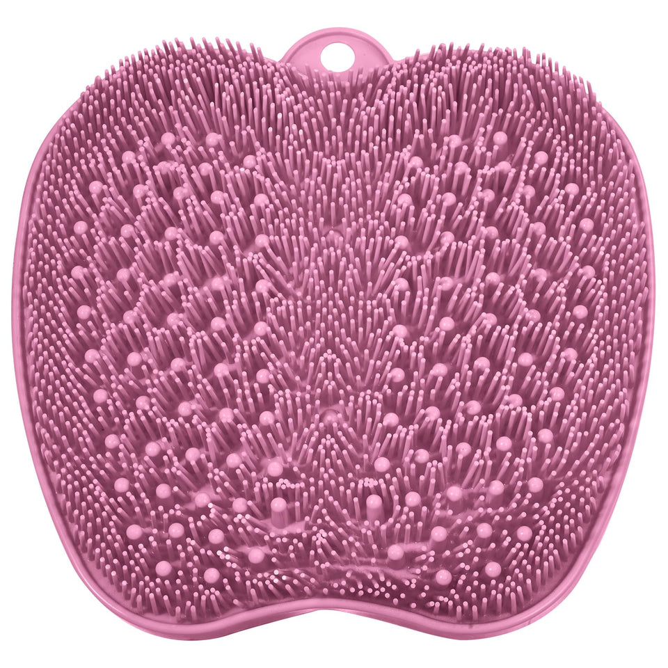 Beskar shower foot scrubber mat with non-slip suction cups for secure footing in wet showers.