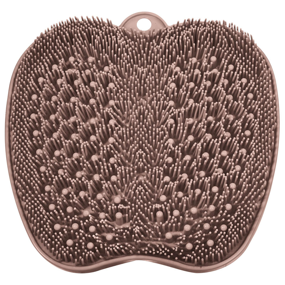BESKAR shower foot scrubber mat with bristles for deep cleaning feet in the shower.