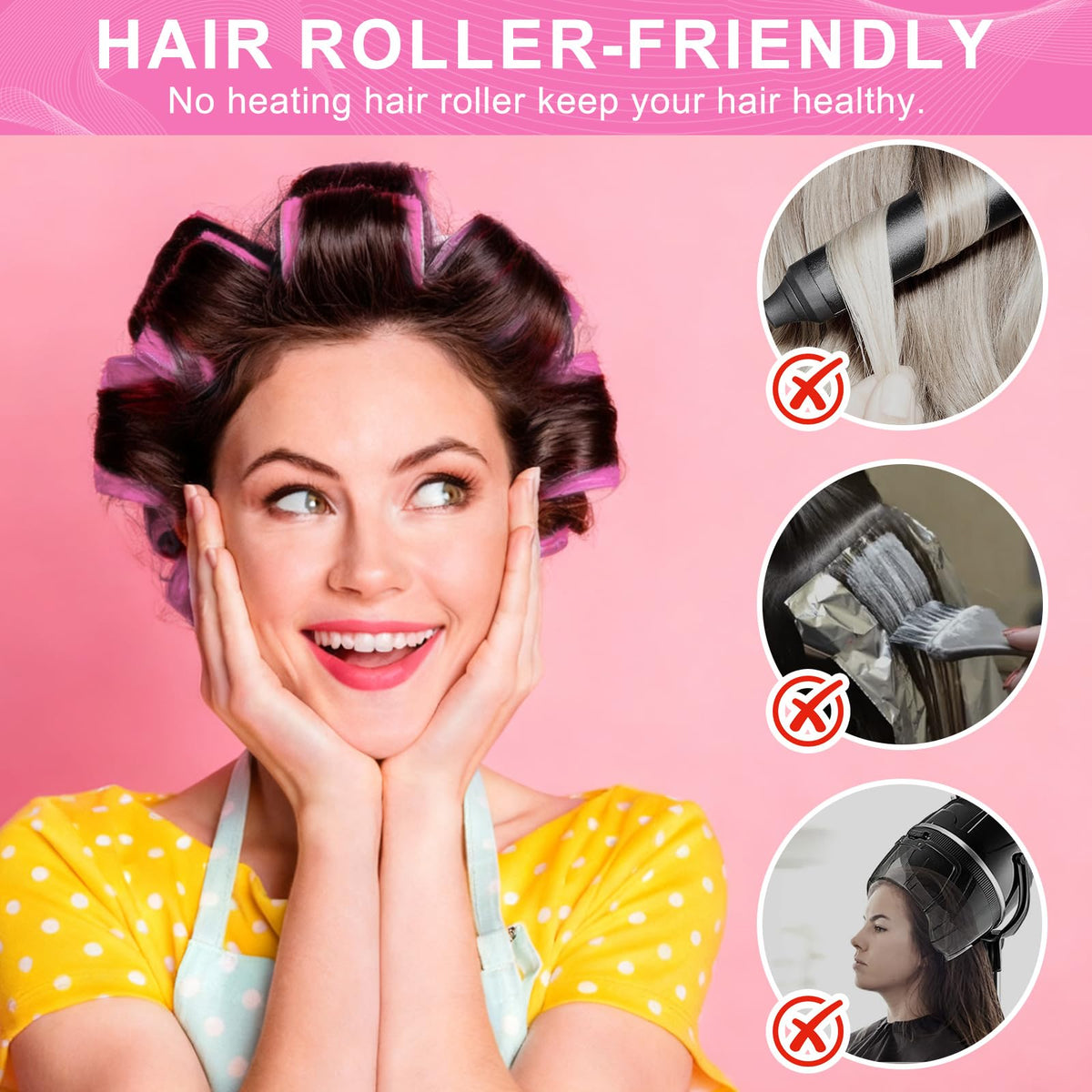 BESSEEK heat-free at-home curling setup supports easy daily hairstyles.