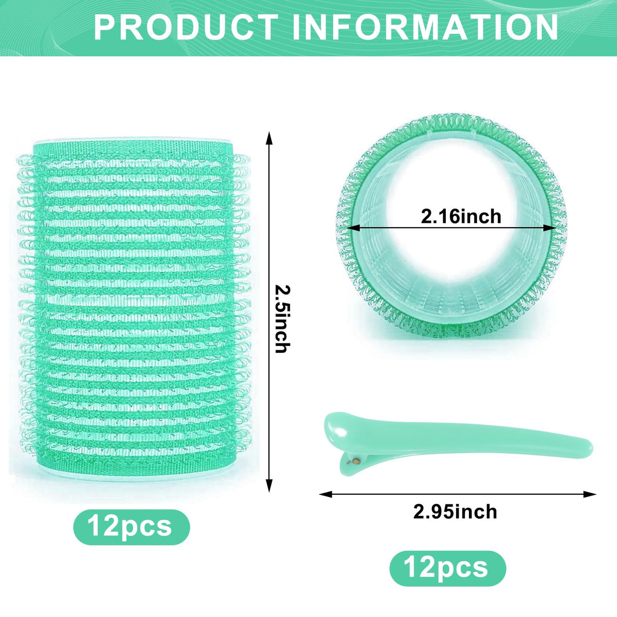 BESSEEK jumbo 55mm rollers create big voluminous waves without heat.