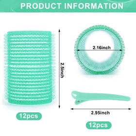 BESSEEK jumbo 55mm rollers create big voluminous waves without heat.