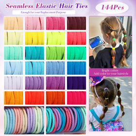 Bessrung multicolor hair ties display enabling versatile daily styling