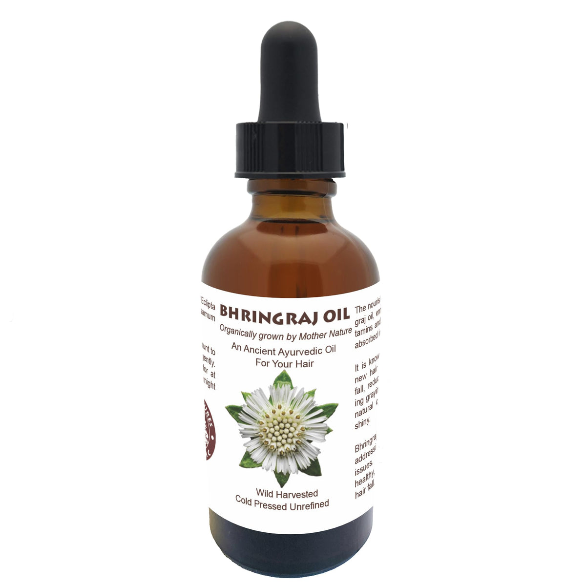 Best Nature's Cosmetics Bhringraj oil amber bottle packaging protects purity