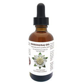 Best Nature's Cosmetics Bhringraj oil bottle pour for gentle scalp nourishment