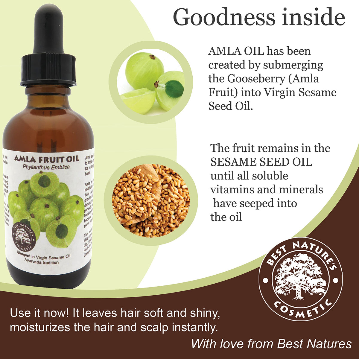 Best Nature's Cosmetics Mamey Sapote Oil color is golden beige, signaling pure organic extraction.