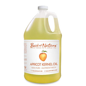 Best of Nature apricot oil bottle ready for massage and skin nourishment.