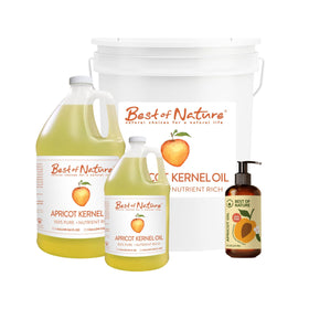Storage tips scene for Best of Nature apricot oil emphasizing cool, dark conditions.