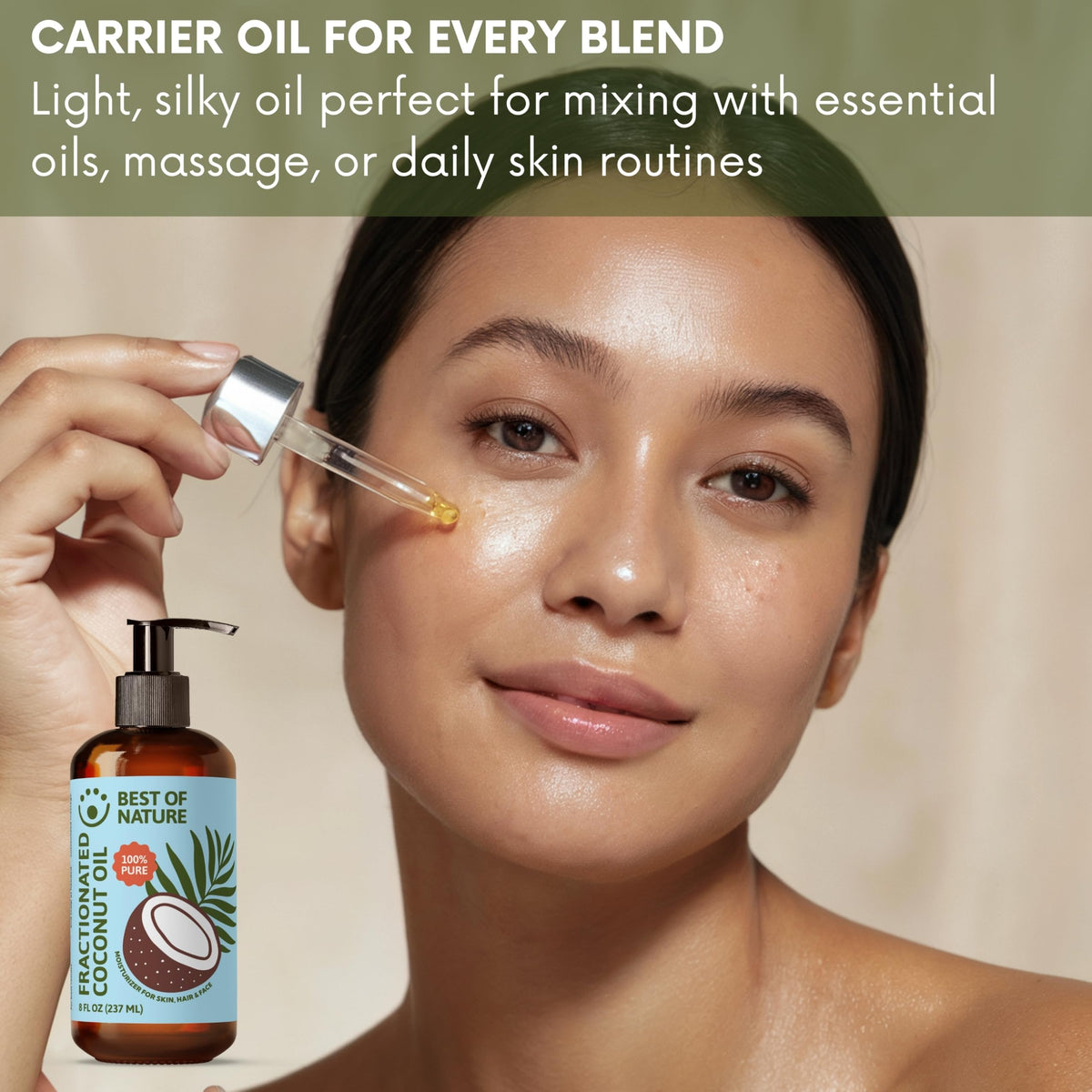 Massage therapy scene with Best of Nature oil for smooth glide