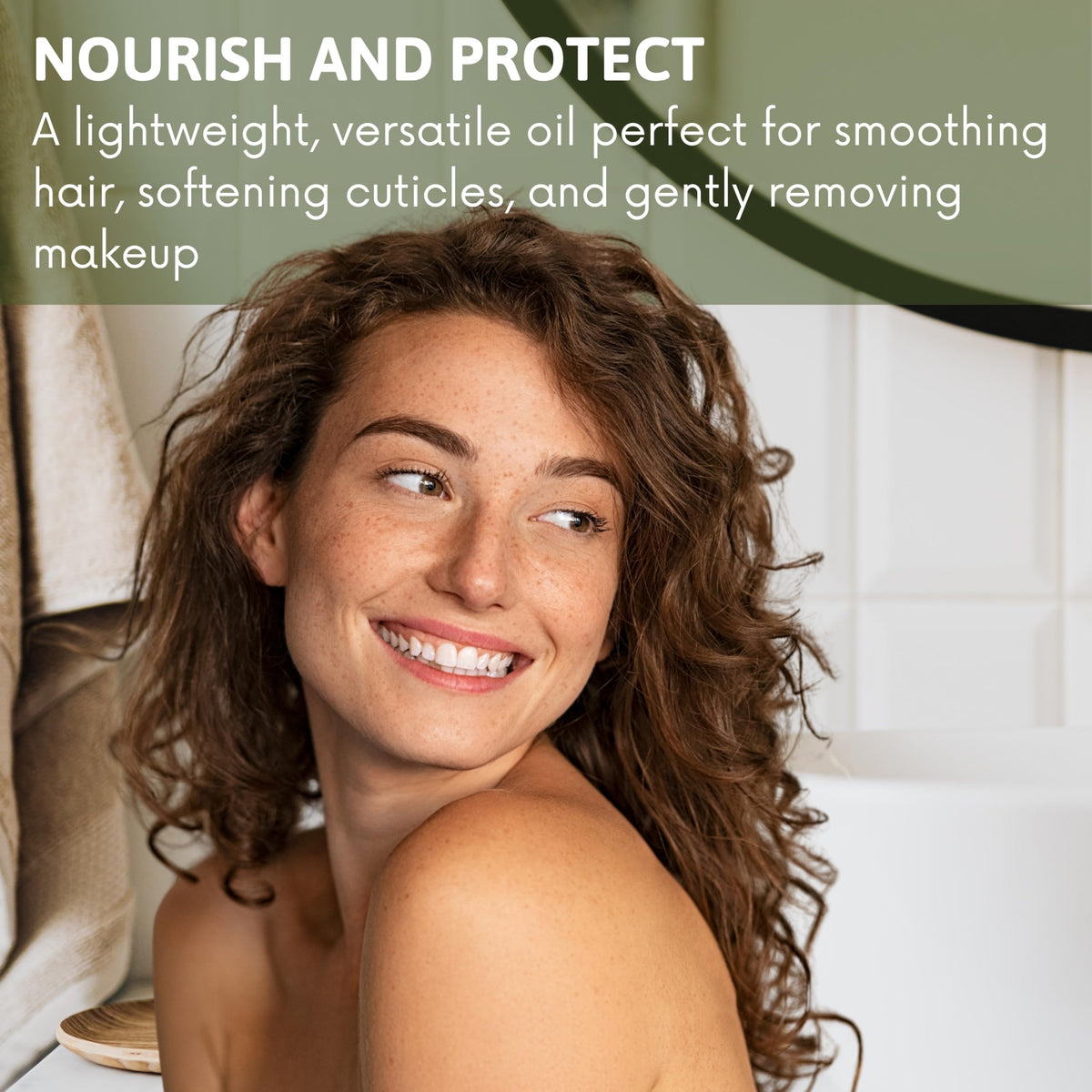 Best of Nature Fractionated Coconut Oil applied to skin care for soft texture