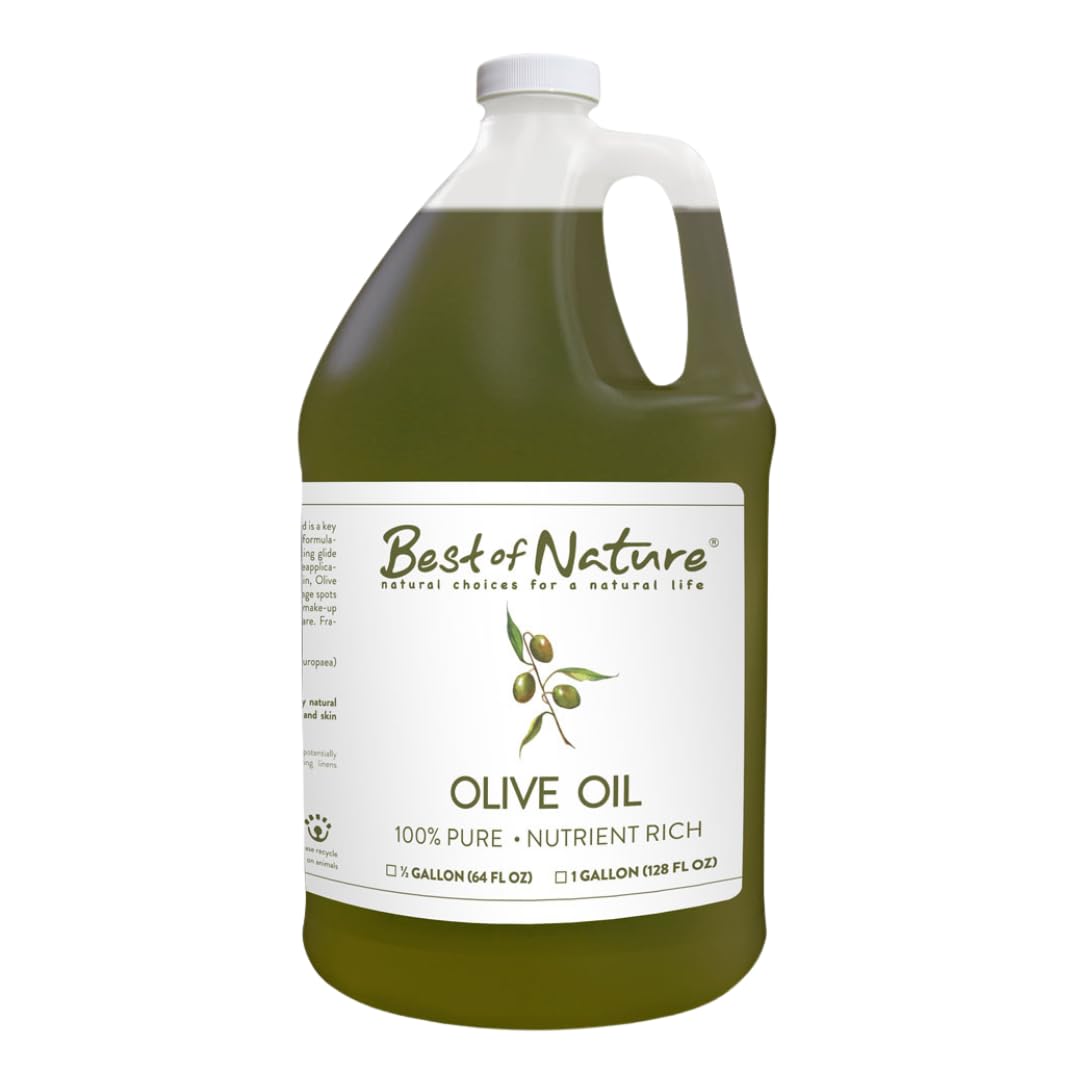 Best of Nature Olive Oil bottle ready for skin and hair moisturizing.