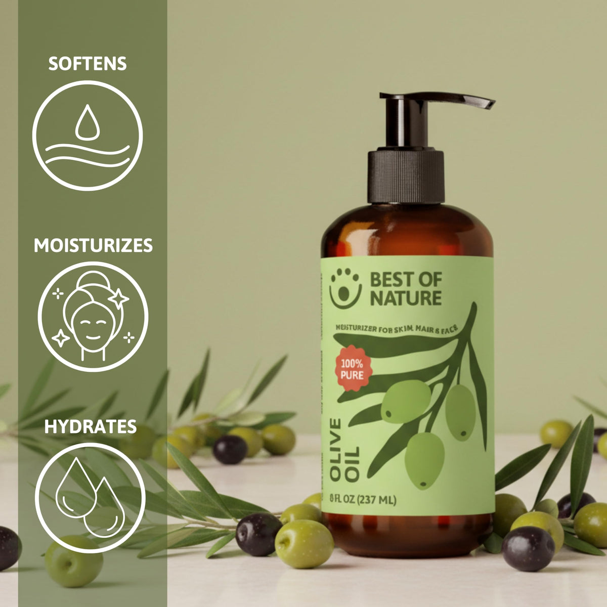 Best of Nature Olive Oil made in the USA in small batches.