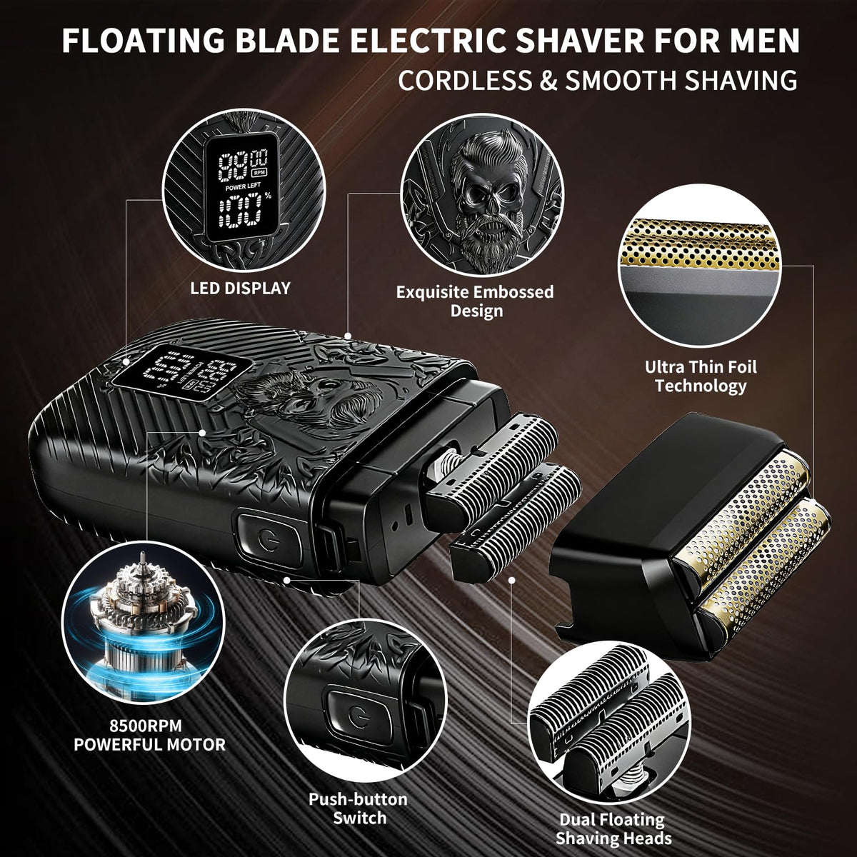 BESTBOMG adjustable fade 0.8-2mm for precise length control.