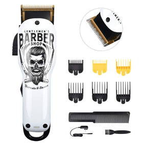 BESTBOMG hair clipper blade self-sharpening close-up for precise, snag-free cutting.
