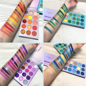 BestLand 60 Colors Eyeshadow Palette closeup swatches highlight rich pigments and silky texture