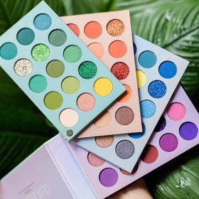 BestLand 60 Colors Eyeshadow Palette metallic swatches showcase bold glitter accents