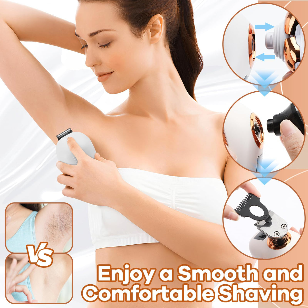BestMal detachable heads rinse under tap for easy maintenance.