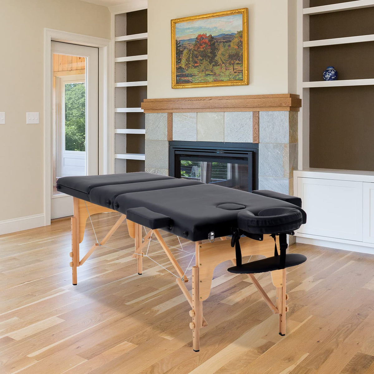 BestMassage 24-inch wide table top for comfortable client space.