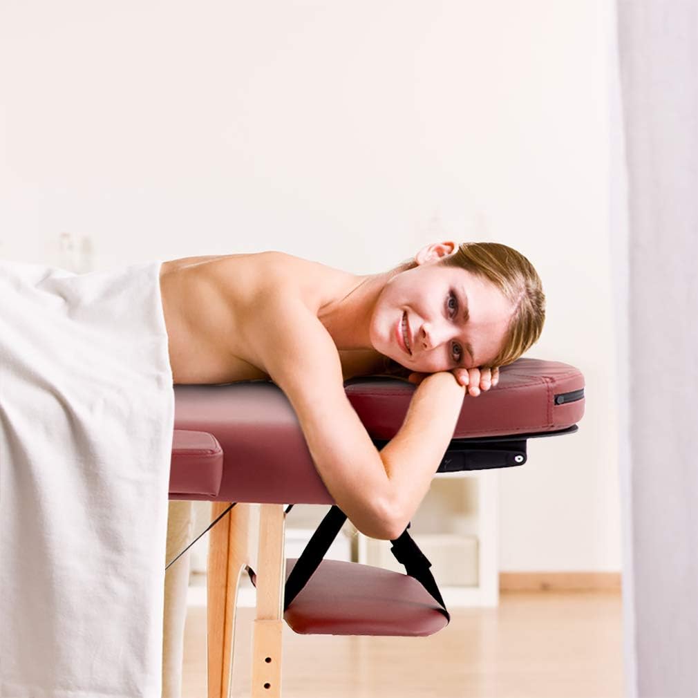BestMassage height-adjustable knob shown for easy table height customization.