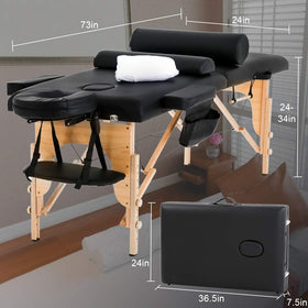 BestMassage height adjustable legs for comfortable working height.