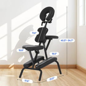 BestMassage portable massage chair in use facilitates efficient client services on the move