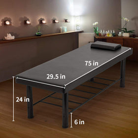 BestMassage stationary table dimensions 75x30 show ample workspace