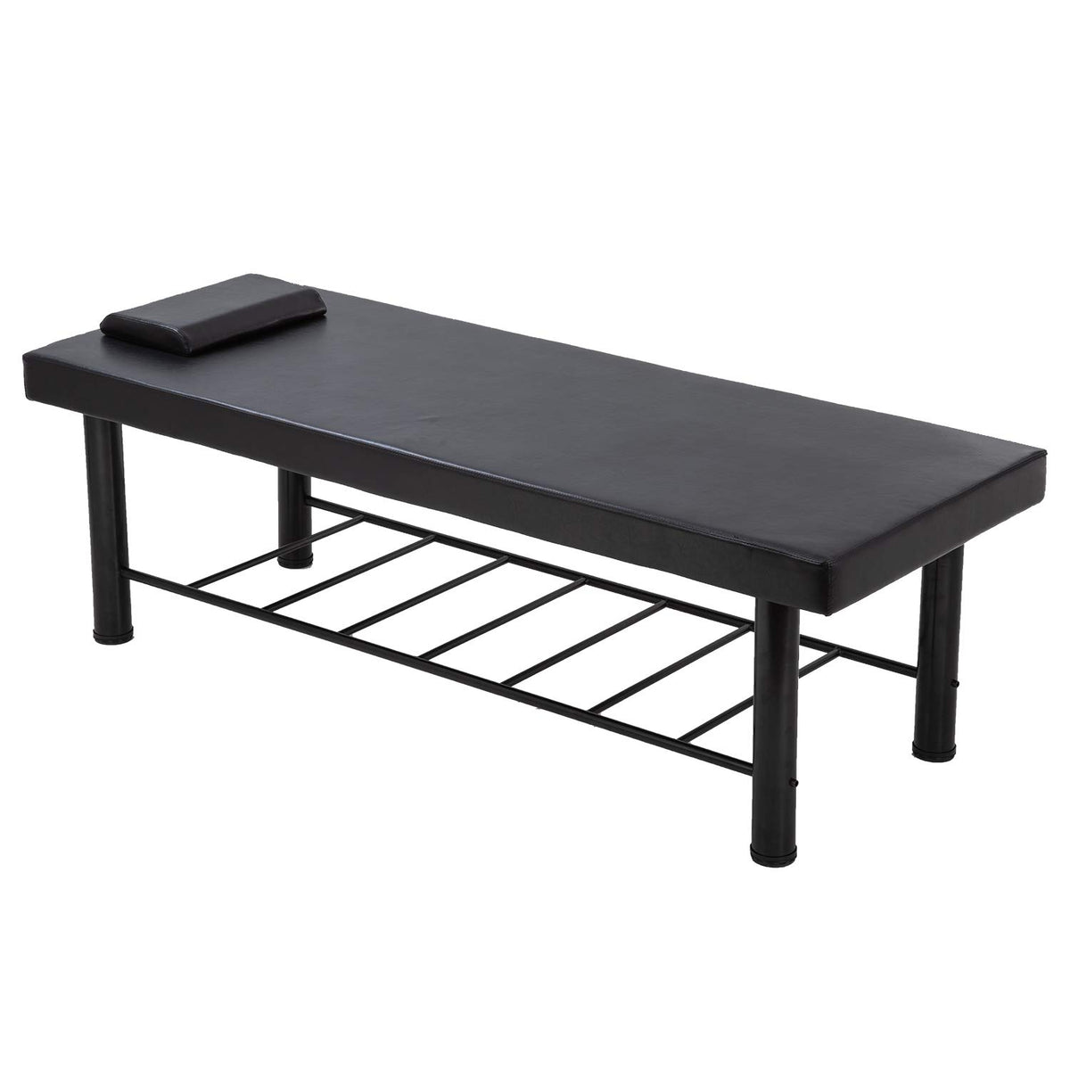 BestMassage stationary table with 4-inch memory foam cushions clients with comfortable support