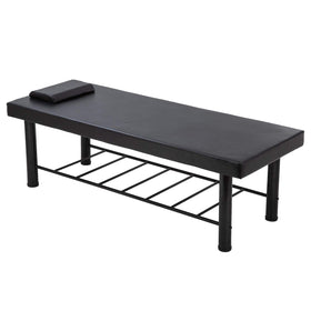 BestMassage stationary table with 4-inch memory foam cushions clients with comfortable support