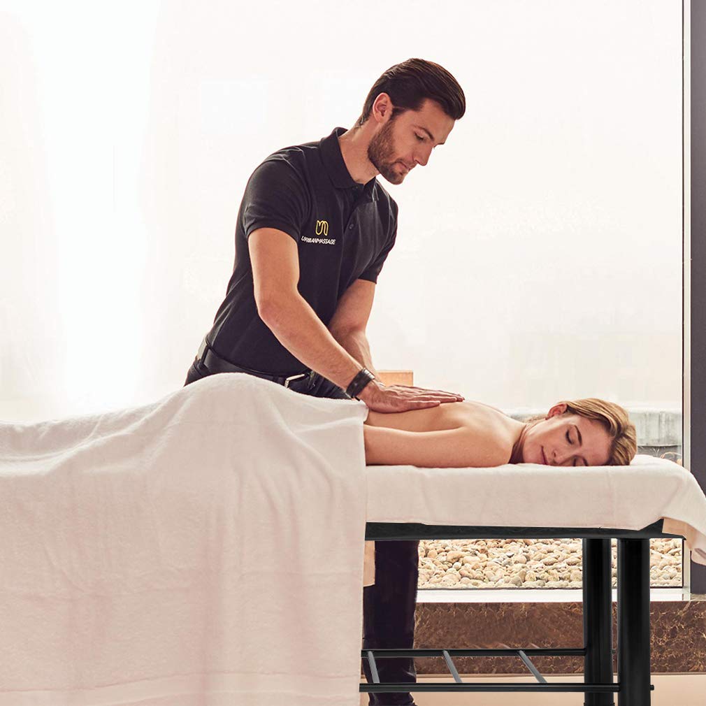 BestMassage stationary table heavy-duty frame ensures solid support during sessions