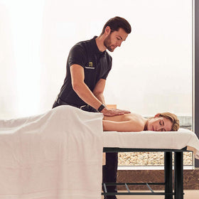 BestMassage stationary table heavy-duty frame ensures solid support during sessions