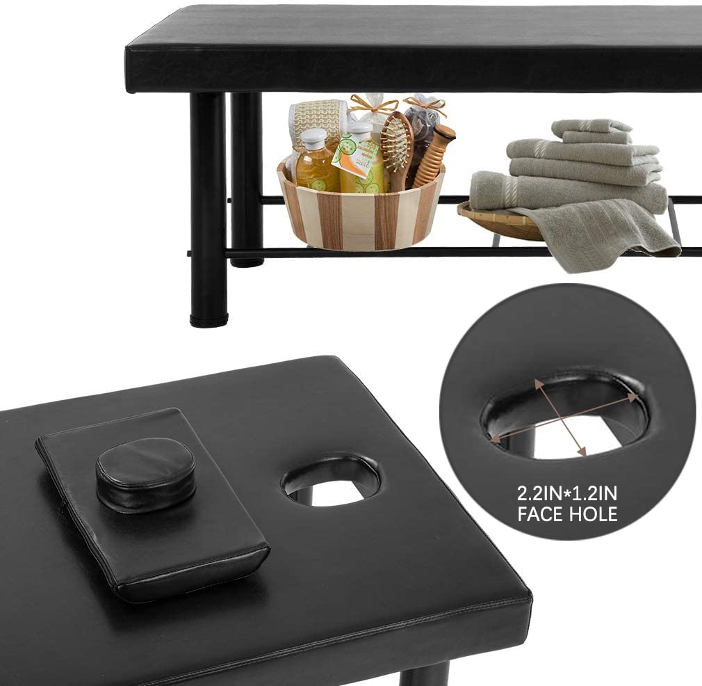 BestMassage stationary table PU leather cover is durable and easy to wipe
