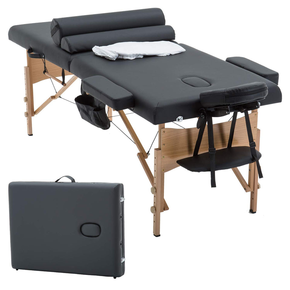 BestMassage table folding assembly demonstrates quick setup for traveling therapists.