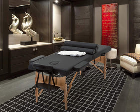 BestMassage table height adjustment highlights adjustable 24 to 34 inches for comfort.