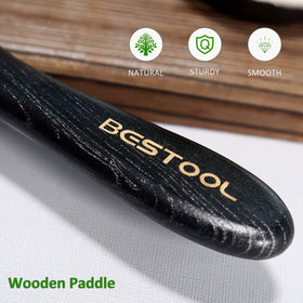 Bestool wooden paddle with ergonomic grip for comfortable daily use