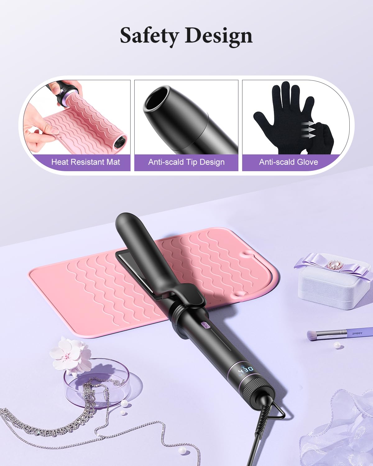 BESTOPE PRO 0.5 inch curling iron for tight curls