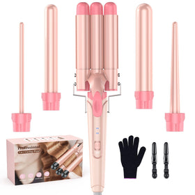 BESTOPE PRO Waver curling iron wand in use for beachy waves and versatility