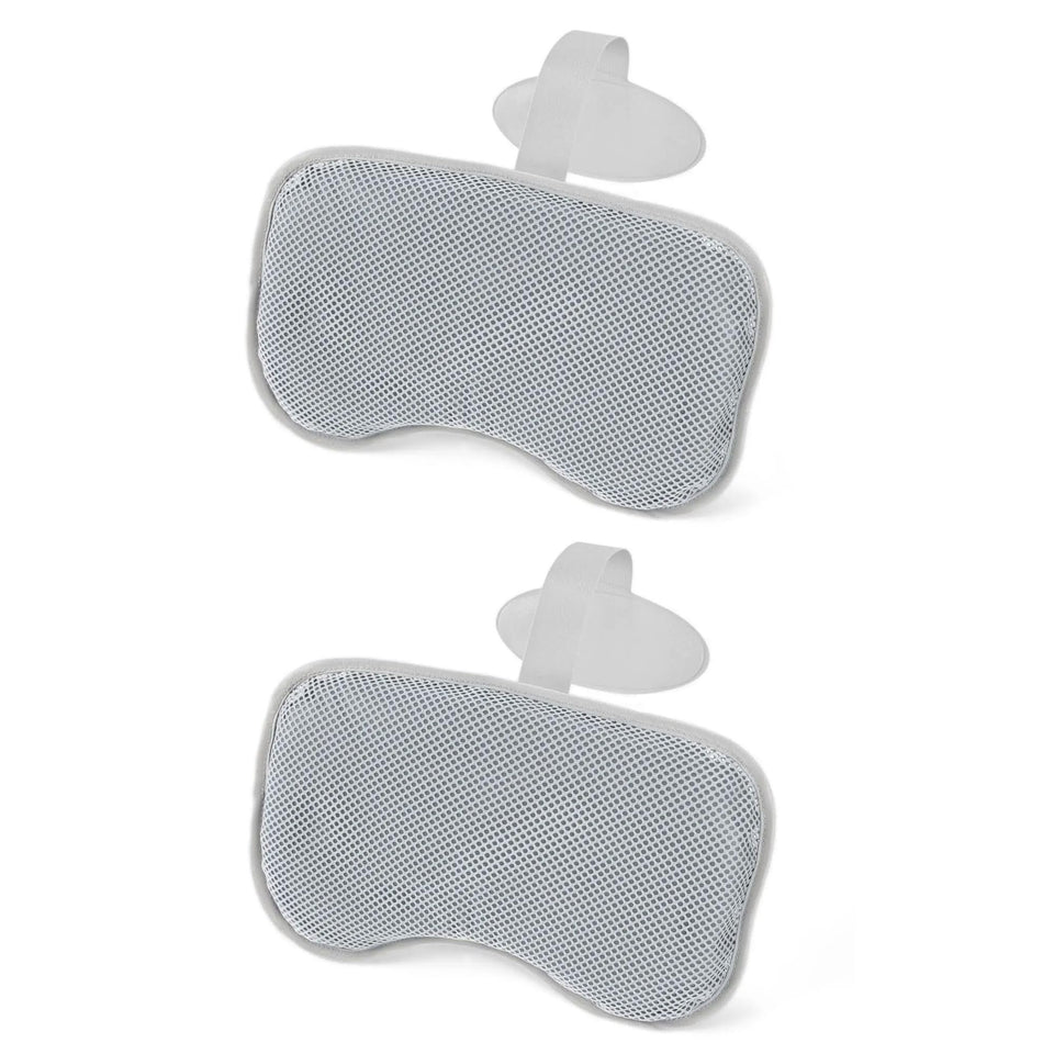 Bestway SaluSpa padded headrest pillow with adjustable strap for neck support in a hot tub