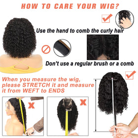 Besurina 180% density curly wig for full, natural volume.