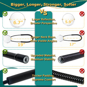 BESZONE extended neck rope improves stability during styling.