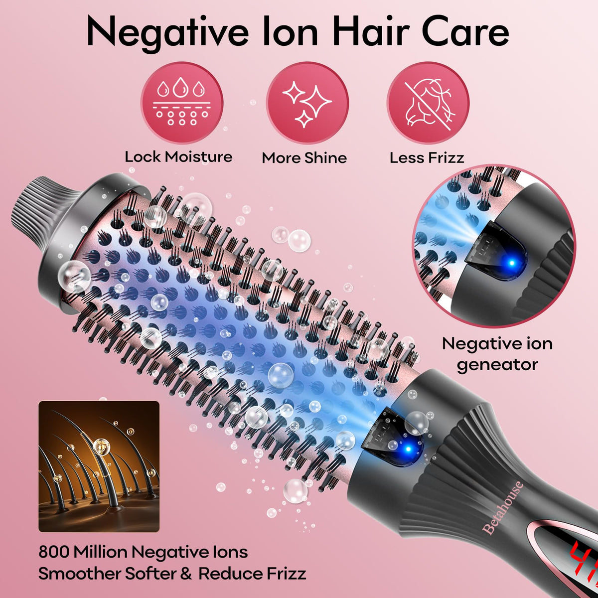 Betahouse 3-in-1 tool offers curling, straightening, and volume.