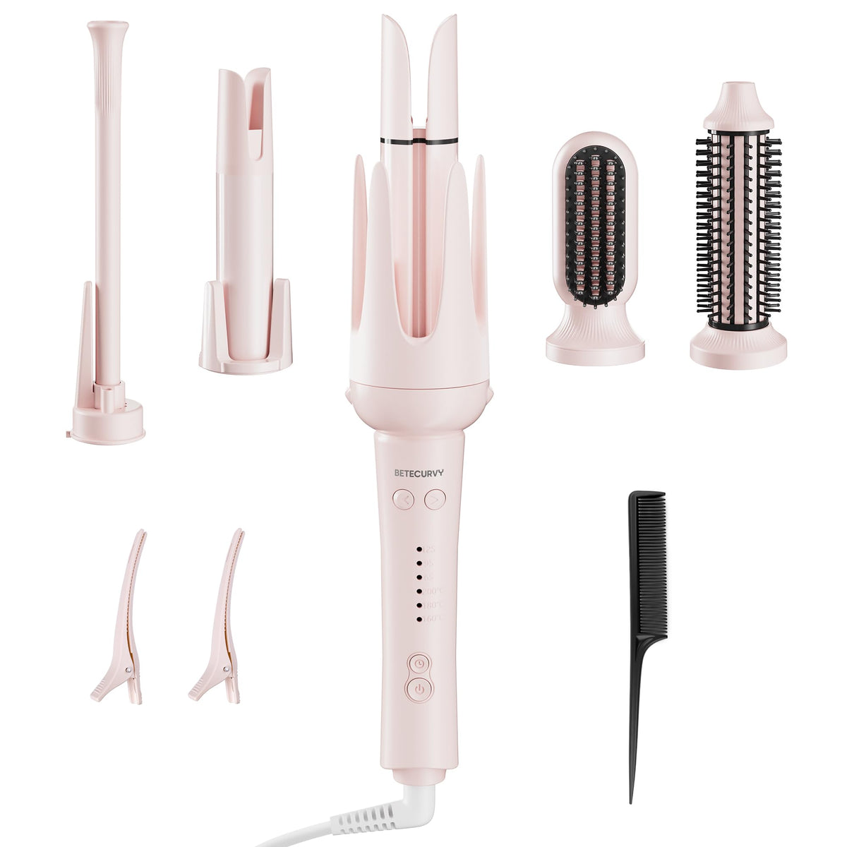 BETECURVY 5-in-1 set offers versatile styling for all hair types.